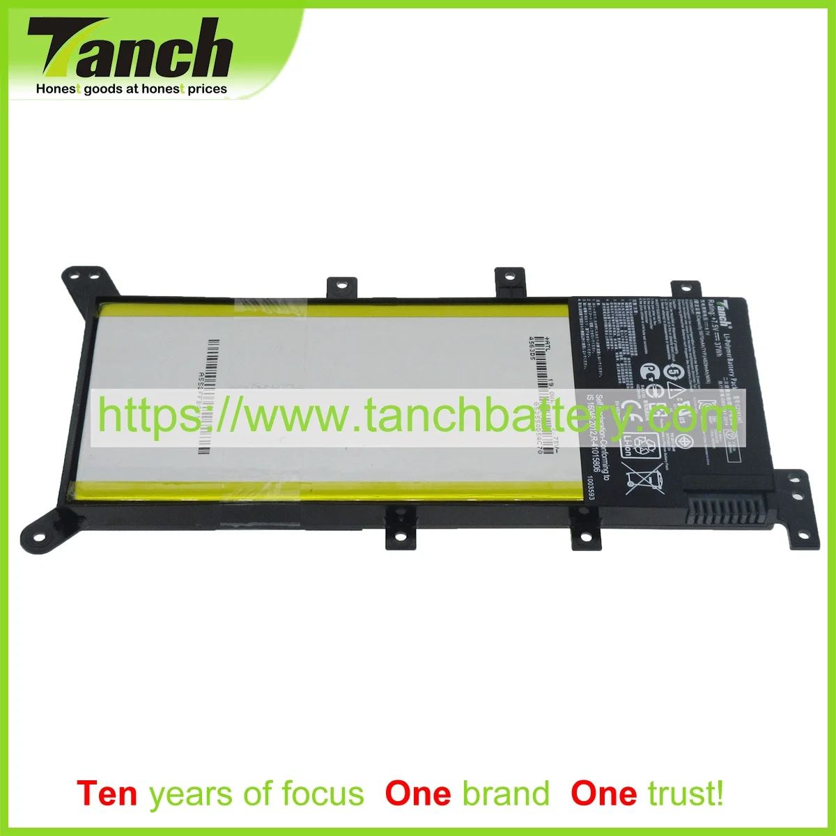 Аккумуляторы Tanch для ноутбуков ASUS 2ICP4/63/134, 0B200-01200100, 0B200-01200400, PP21AT149Q-1, 0B200-01200300, 7,5 в, 2 ячейки