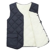 2021 casual mens vest jacket autumn and winter black gray single breasted mens fleece sleeveless cotton vest