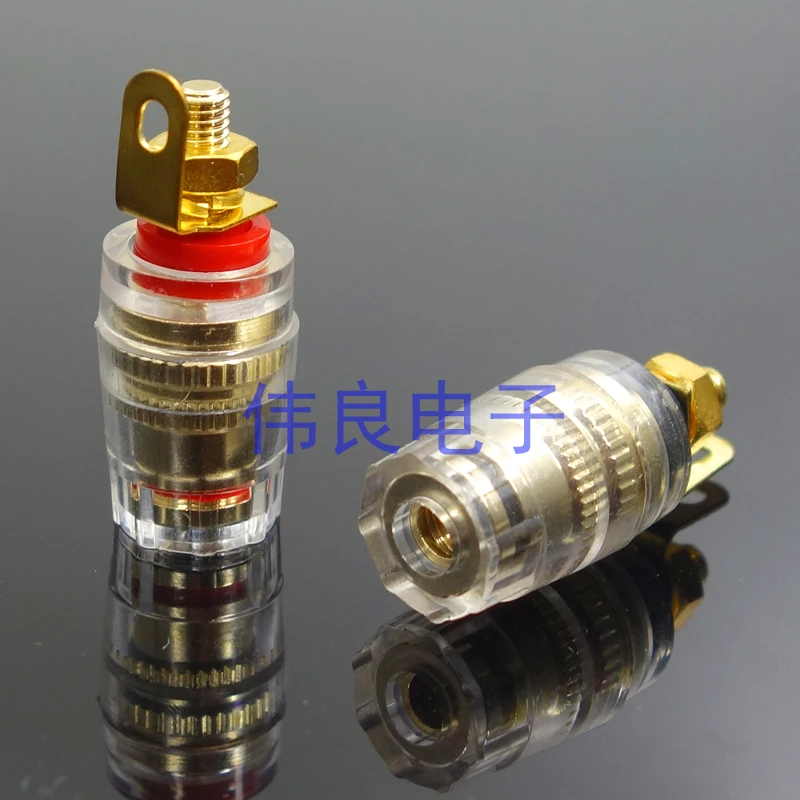 

1PCS High-grade pure copper gold-plated amplifier speaker terminal