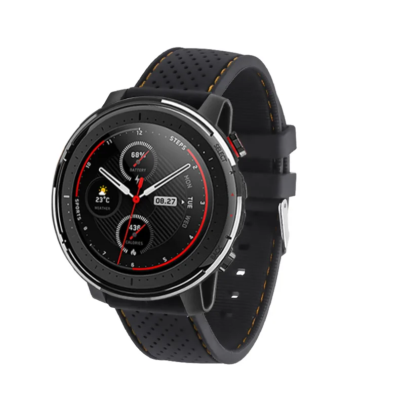 22 мм подходит для Huami amazfit gts ремешок Huawei часы gt силиконовый Сменный ремень Jiaming
