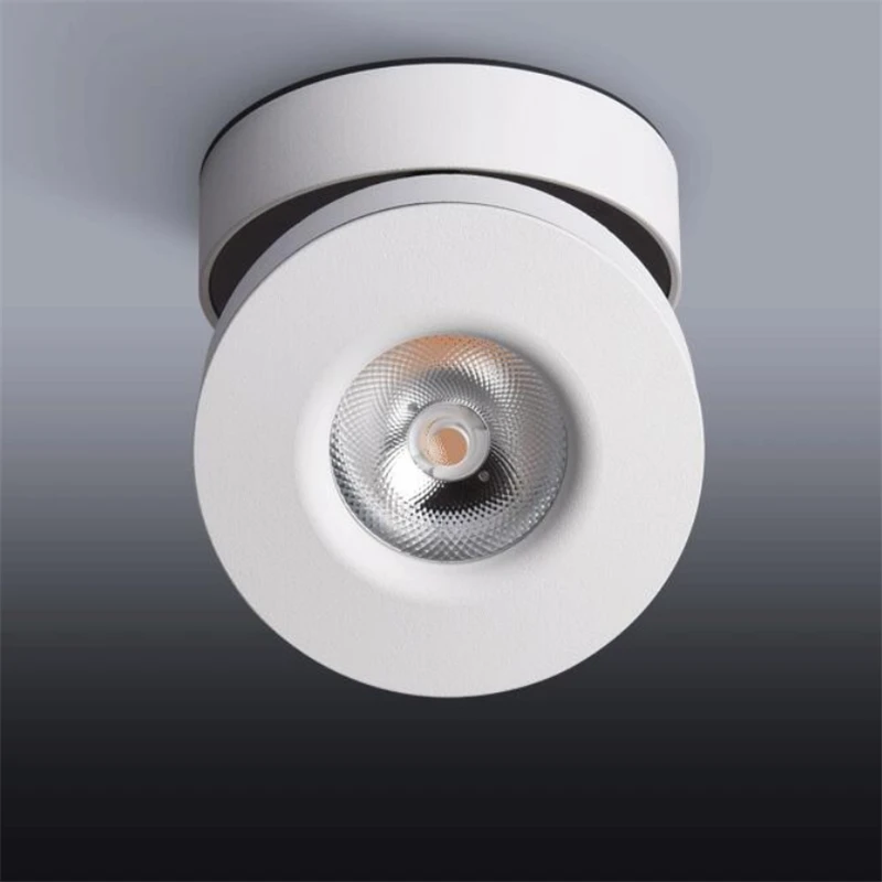 85-265V 10W 15W Dimmable COB LED Surface Mounted Ceiling Lamp Foldable 355 Degree Rotatable Downlight Background Spot Light | Лампы и