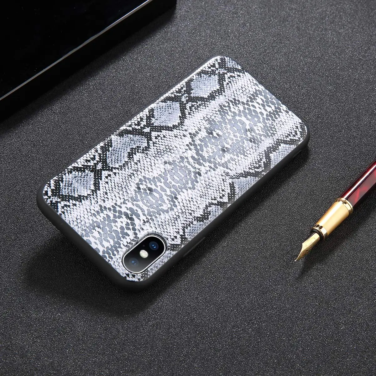 T1 Lovebay чехол кожа змеи, зерно телефонные чехлы для iphone X Case мягкий Животные Печатный чехол-накладка на заднюю крышку для iphone 6 6S 7 8 плюс XS Max X XR - Цвет: T1