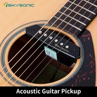 skysonic a 710 acoustic guitar pickup sound hole pickup with tone and volume control humbucker clear sound wood finished