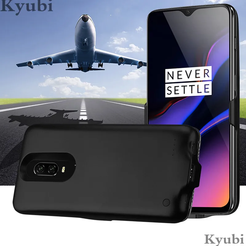 6500 мАч Зарядное устройство высокой мощности чехол для One Plus 6 6T 7 внешний портативный беспроводной зарядный чехол для Oneplus 6 6T 7 роскошный