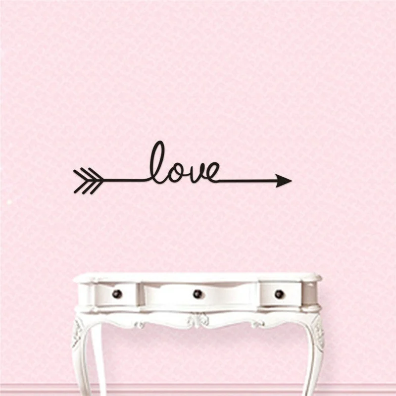 

Love 3 Colors Love Arrow Vinyl Art Wall Decal Wall Stickers Bedroom Home Decor