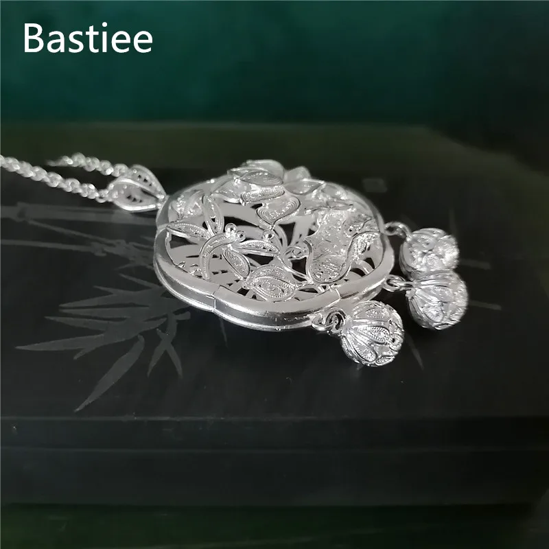 Bastiee цветок лотоса 999 детской подвески ожерелье антикварные украшения винтажные