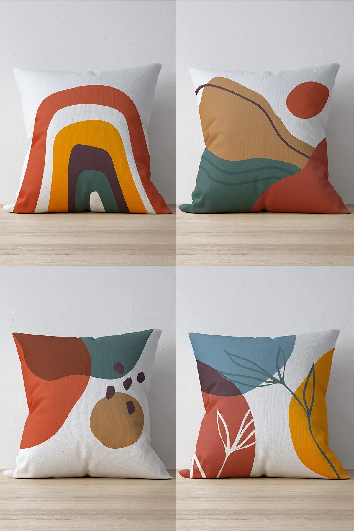 

Double Side Printed Arizona Patterned 4'Lü Suede Pillow Decorate Case Good Quality Stylish Home Garden Room Kitchen Gift Convenient Decorative Modern