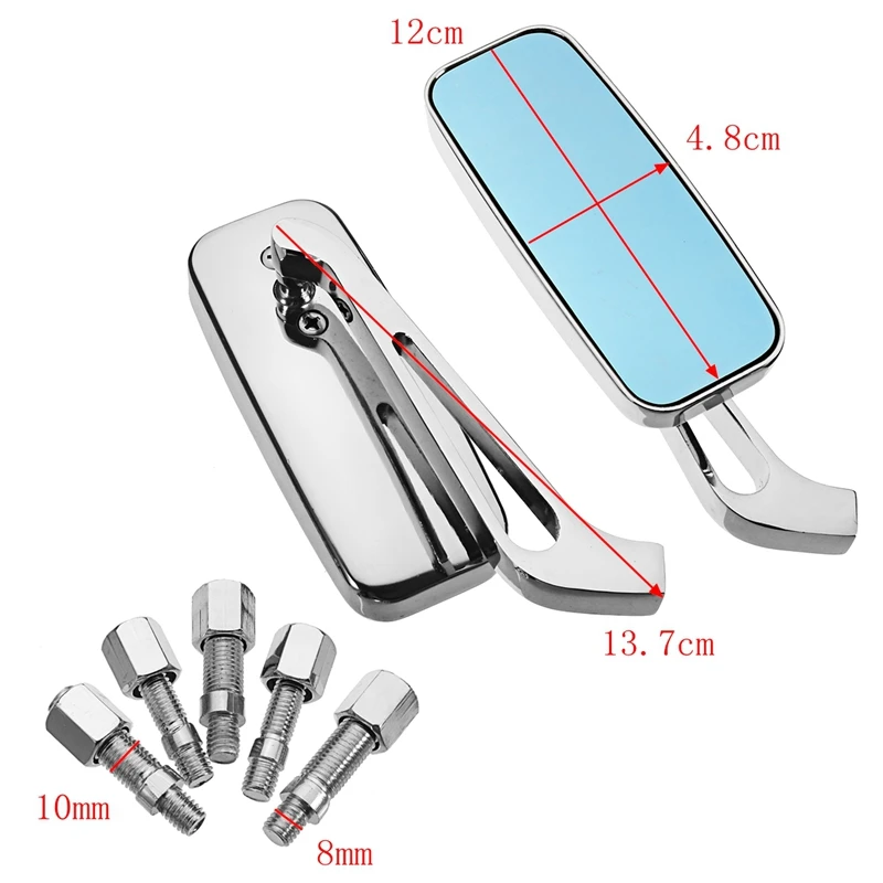 

1 Pair Motorcycle Mirror Moto Bike Rearview Mirror Rear-View Mirrors Alloy Motorcycle Rear View Mirrors 8mm/10mm