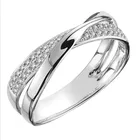 Delysia King 2021 новые модные X-образные блестящие кольца из сплава свадебные модные ювелирные изделия для женщин