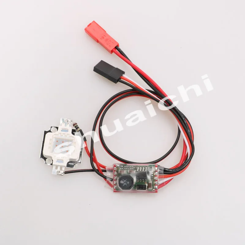 1PC RC Model Airplane FPV Four-axis Night Navigation Strobe Light Double Single Flash 10W LED Flashing Super Bright Red Green | Игрушки и
