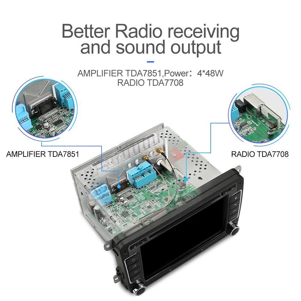 Автомобильный мультимедийный плеер Isudar Android GPS 2 Din Авторадио для Seat/
