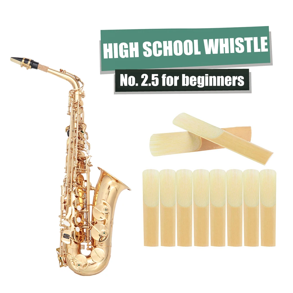Alto Saxophone Reeds Strength 2.5 E-flat Sax Instrument Reed Lightweight Portable Music Elements for Beginners | Спорт и развлечения