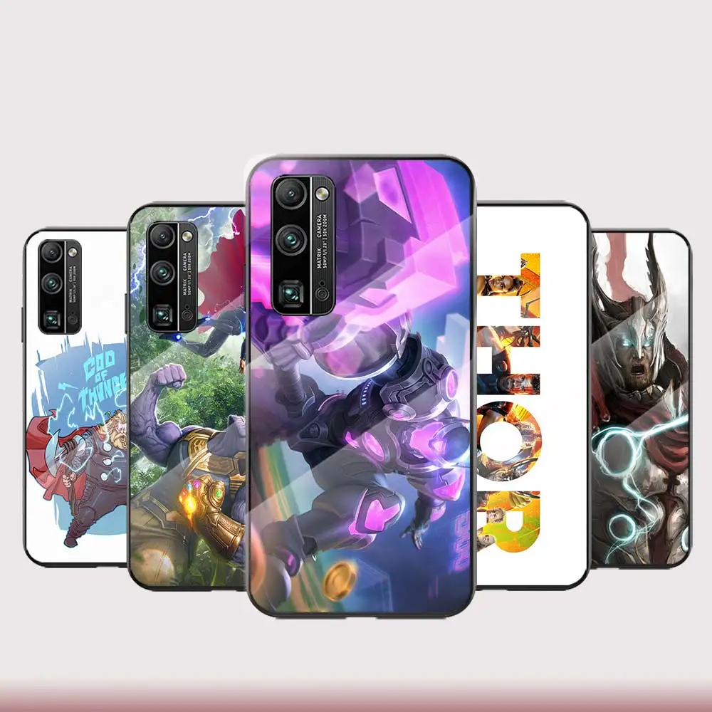 Чехол для телефона из закаленного стекла с изображением героя Тора Marvel Honor 30 20 10 9X