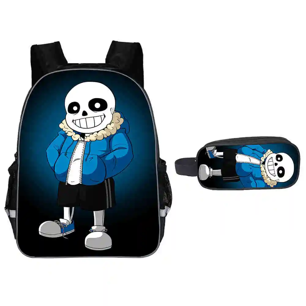 Рюкзак с аниме Undertale для девочек и мальчиков подростков держатель карандашей