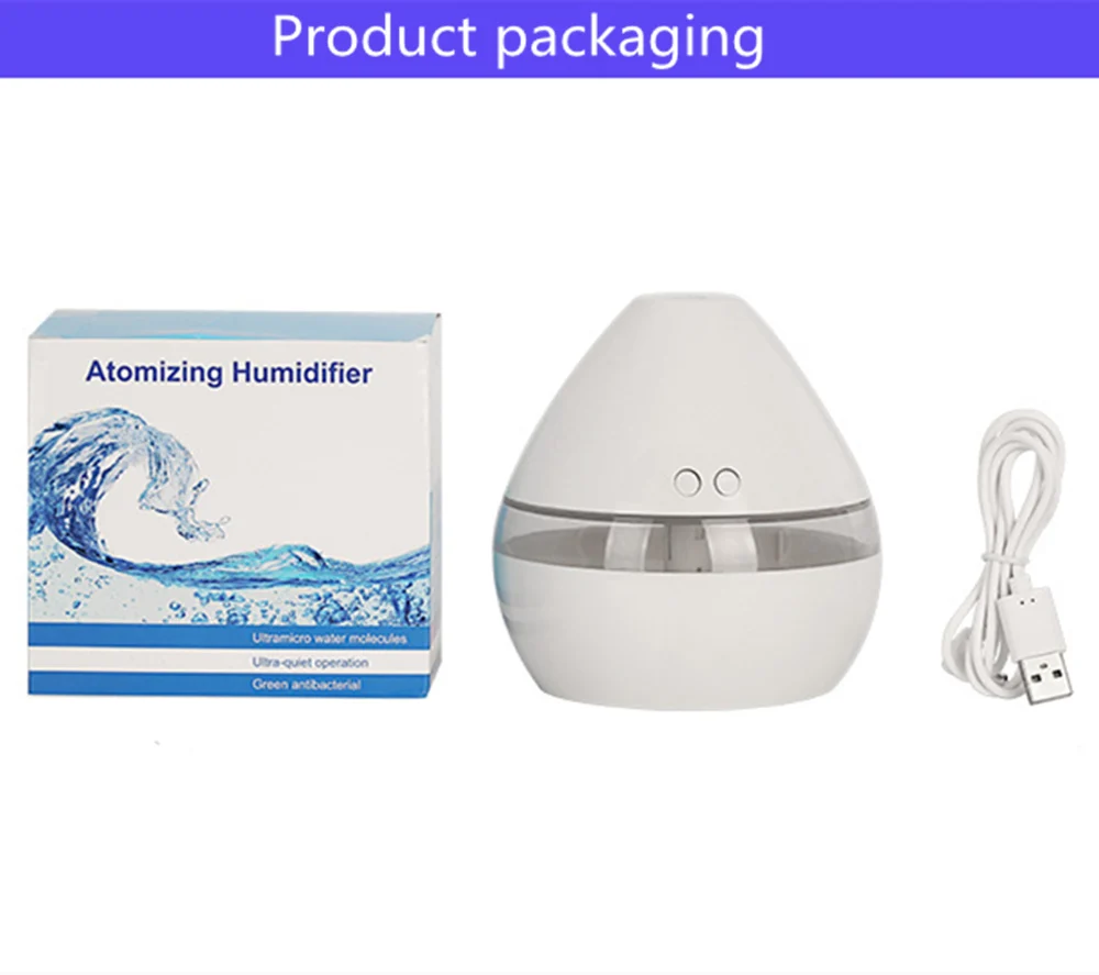 Диффузор эфирного масла в форме капли 300 мл USB увлажнитель воздуха арома диффузор