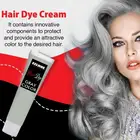 Модный 100 мл, модный дымчато-серый, в стиле панк светло-серого, серебристого цвета, натуральный постоянный крем для волос, красивая краска для волос для девушек