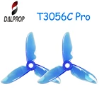 Dalprop Cyclone T3056C PRO 3 дюйма PC + ABS Clover Prop прозрачный синий 3 Лопасти пропеллер для RC дрона запасные аксессуары