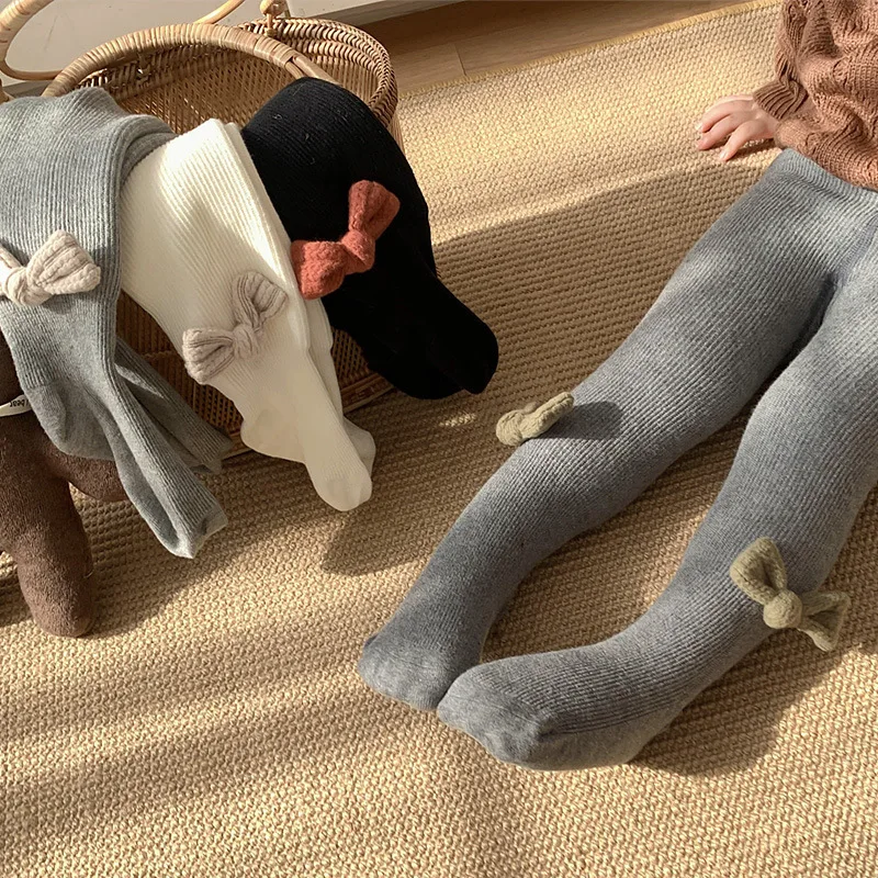 

Winter Baby Girl Leggings Warm Velvet Newborn Pantyhose Children Tights Stockings Cotton Anti-Pilling Hand-Stitched 1-6 YearsOld