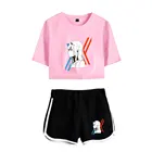 Модный крутой комплект из двух предметов с анимацией любимый в FRANXX женские сексуальные шорты + Милая футболка Pretty Zero два спортивных костюма