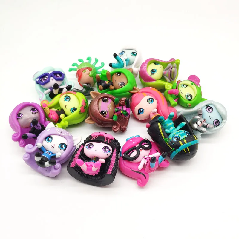 10 шт./лот Новое поступление Мини-куклы-монстры 3-4 см Фигурки героев игрушки модели