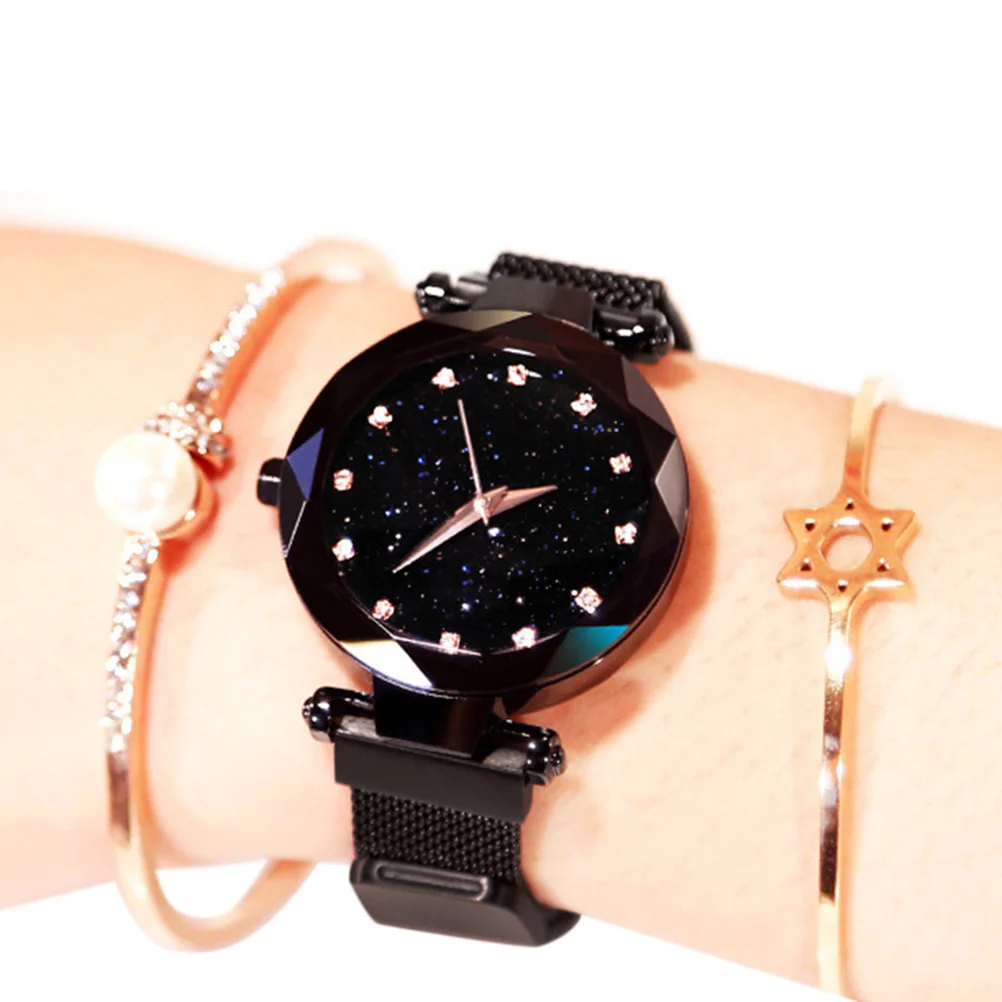 

Starry Sky Women Rhinestones Quartz Watches Bracelet Watch Ladies Magnetic Buckle Wristwatch Watch Exquisite Ladies Watch