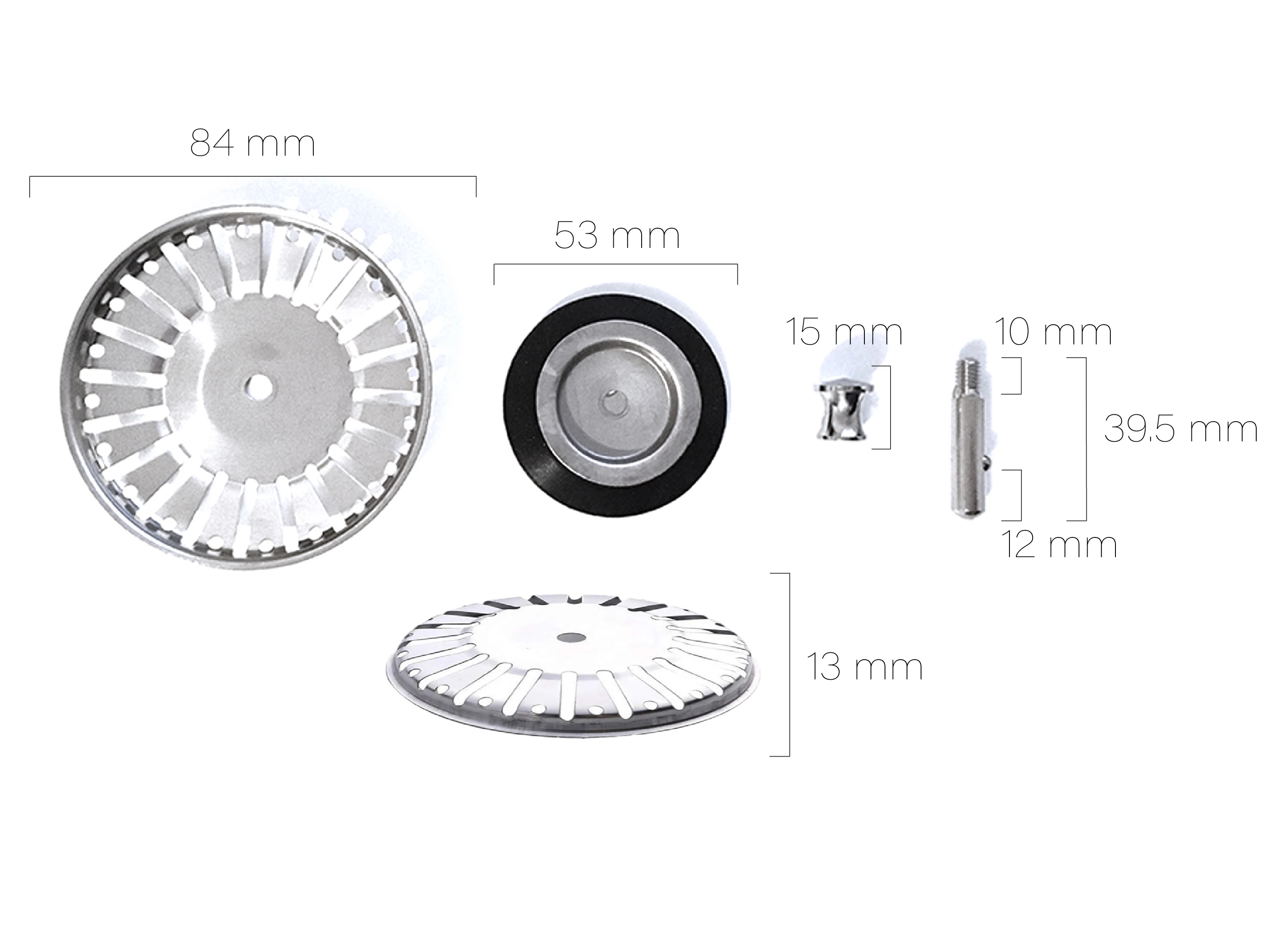 

78-84MM Bathroom Sink Strainer 304 Stainless Steel Water Stopper Sink Water Filter Plug Kitchen Sink Accessories Kitchen Tools