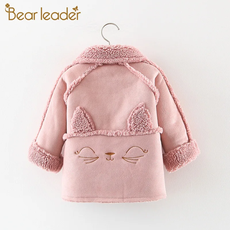 Bear Leader/зимние пальто для девочек Новая брендовая модная куртка плотная шерсть