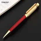Шариковая ручка для школы и офиса, шариковая ручка с шариковой ручкой под золото 856 пробы, цвета красного вина, Канцтовары