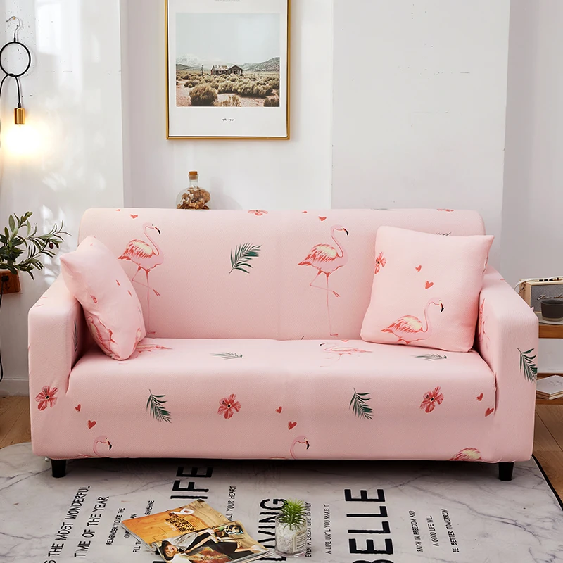 

Home Living Green Leaves Print Sofa Decor Seat Protector Cover Elastic Slipcover Stretch Couch Cover 1-4 Seaters Sofa Covers