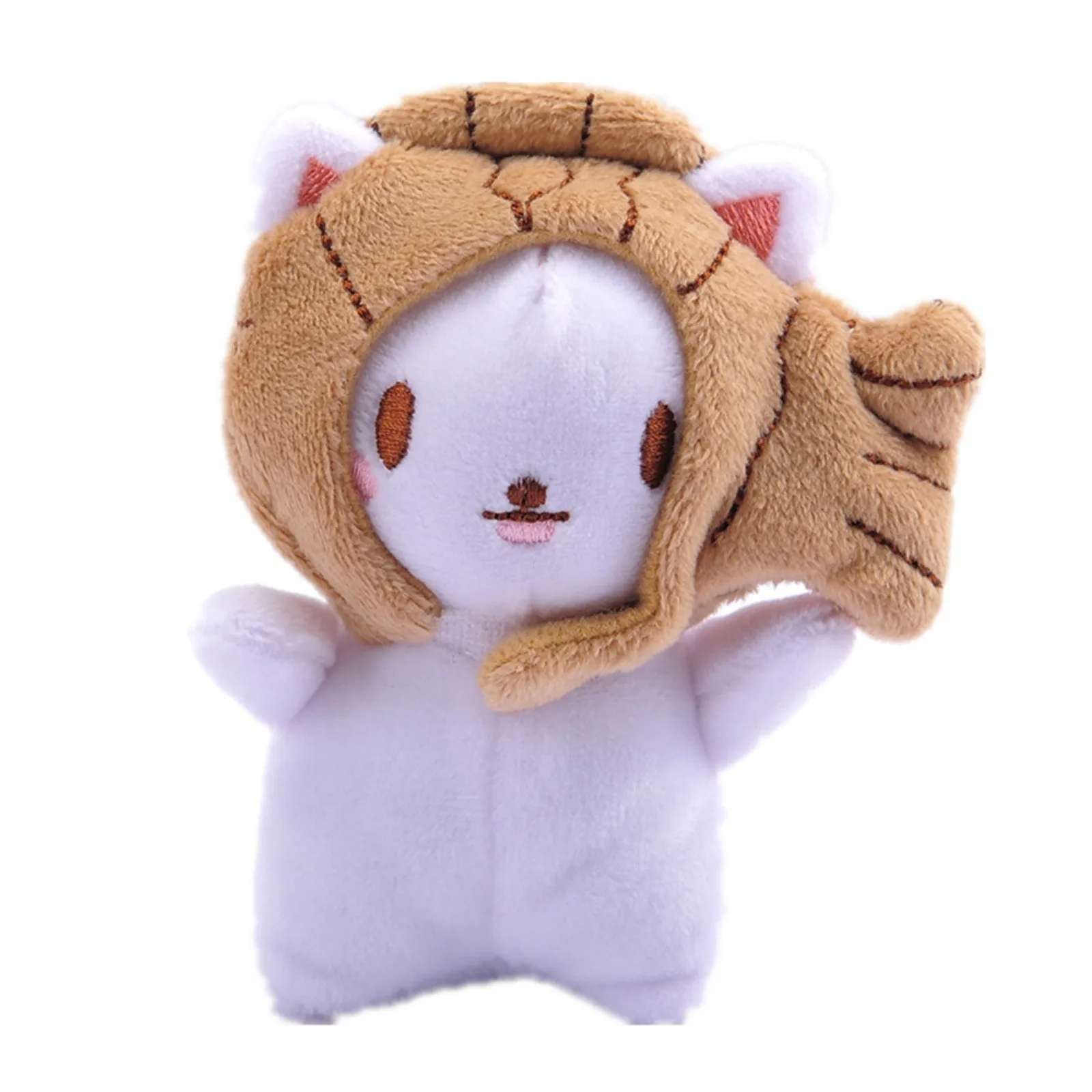 Милые мягкие плюшевые игрушки Kawaii мультяшная кукла кот с крышкой рыба мягкий