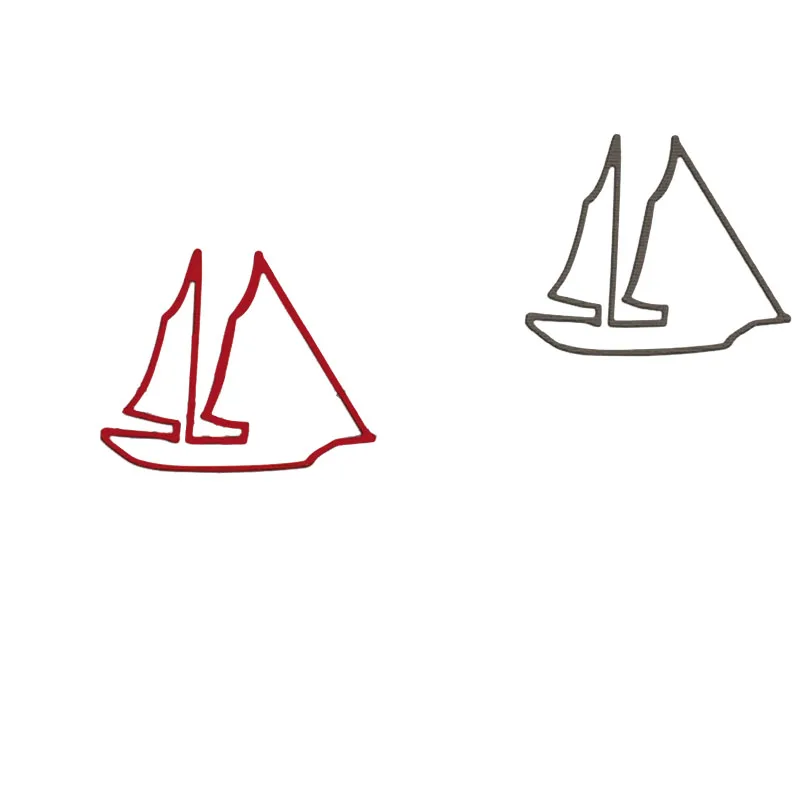 Металлические Вырубные штампы одинокая лодка сделай сам создание открыток