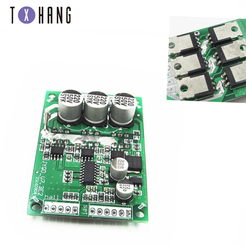 Бесщеточный контроллер управления ШИМ сбалансированная плата драйвера BLDC 12V 36 500