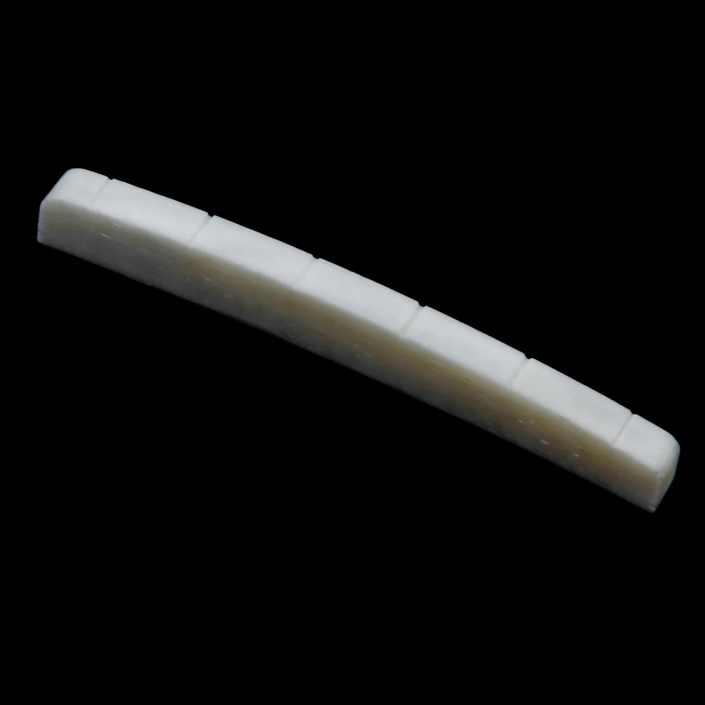 

10x Quality 43mm x 3.2mm Six String BONE Guitar Nut 6 String Guitar Supply