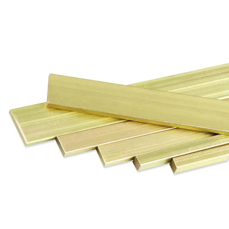 Länge 250 mm, 200 mm, H59, Messing-Flachstab-Plattenstreifen, Dicke 20 mm, 15 mm, 10 mm, 6 mm, 5 mm, 3 mm, reines Kupfer, solide Metallplattenmaterial – Detail 4
