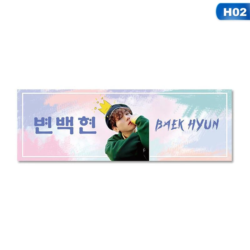 1 шт. ручной баннерный постер Kpop EXO BAEKHYUN CHANYEOL SEHUN с поддержкой концертов для