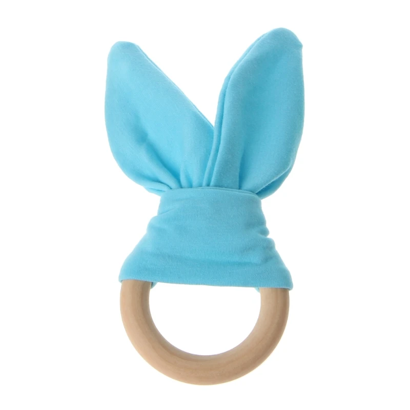 Деревянное кольцо для прорезывания зубов Bunny грызунок в форме уха|Детские