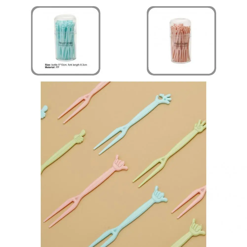 

Multi-use Portable Adorable Cartoon Style Dessert Fork for Restaurant