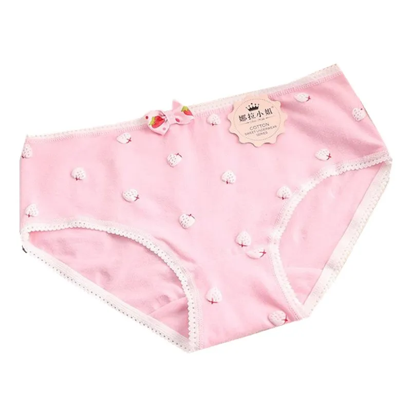 4 шт./лот молодых трусы ярких цветов для девочек детские подростков детское