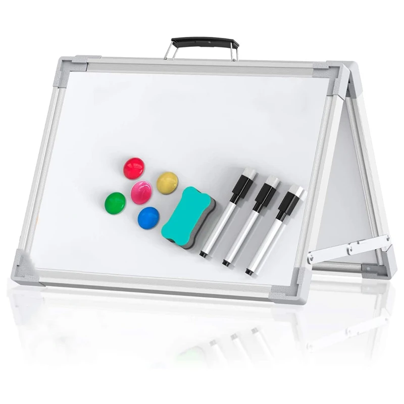 

Portable Foldable Whiteboard Double-Sided netic Board Holder, Suitable for Students, Teachers, School and Home Office