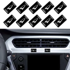 Наклейки для автомобилей Daihatsu, Volkswagen, BMW, Audi, Opel, Лада, Toyota, Renault, 10 шт., эпоксидная смола, 3D эмблема-наклейка на автомобиль
