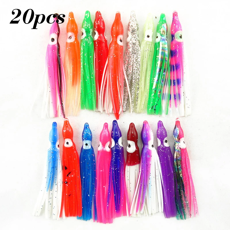 

Fisherman Fishing Lures Equipment Supplies 20pcs Artificial Fake Squid