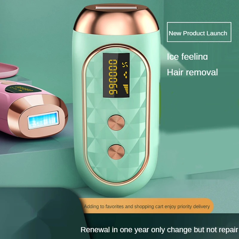 

Home Depilatory Laser Mini Hair LCD Epilator Permanent Removal IPL System 900000 Shot Light Pulses Whole Body Remover Electric
