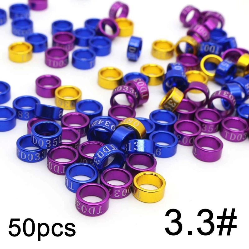 50 шт. кольца для питомцев с этикеткой голубей|Кольца на лапки птиц| |