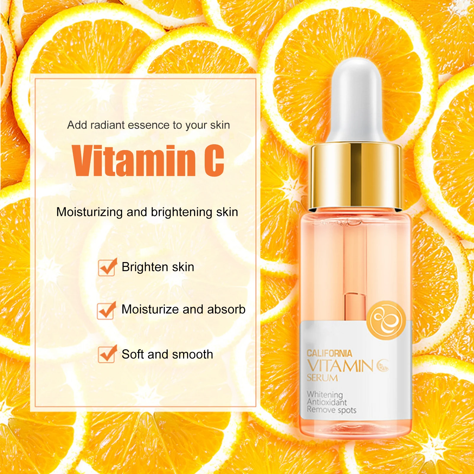 

17ml Hyaluronic Acid Essence Whitening Shrink Anti-Wrinkle Moisturizing Lotion Pores Face Cosmetics CIN6 899