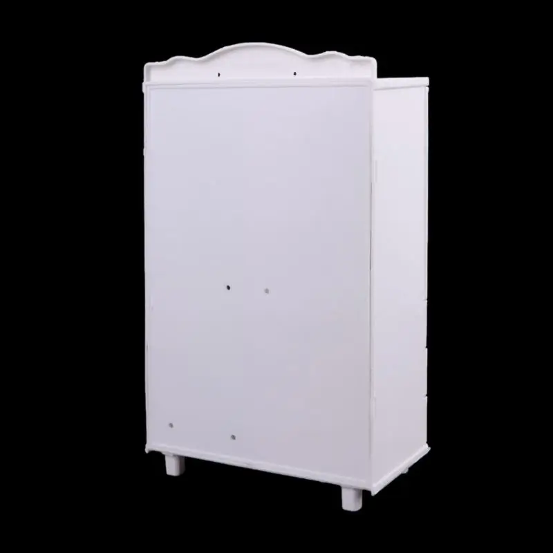 New Luxury White Wardrobe Closet Accessories Furniture Girls Gift For Barbie Doll Y4QA