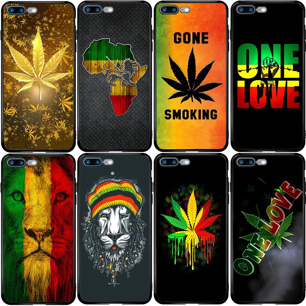 Чехол для Xiaomi Redmi Note 8T 10T 9S 9A 8A A3 A2 A1 Pro Lite Black Shark Mix Max Rasta Reggae Lion Weed Tree | Мобильные