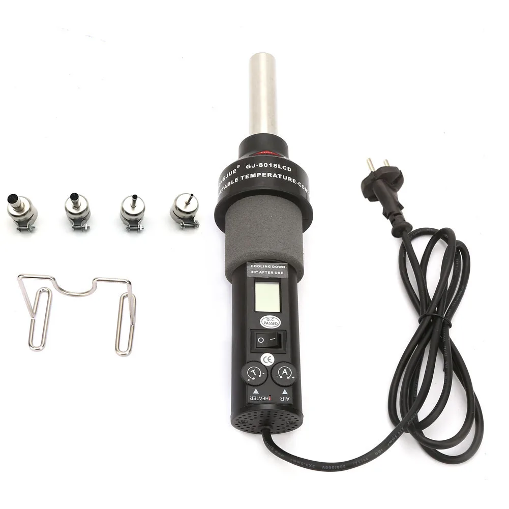 

220V 450W LCD Adjustable Electronic Heat Hot Air Gun Desoldering Soldering Station IC SMD BGA