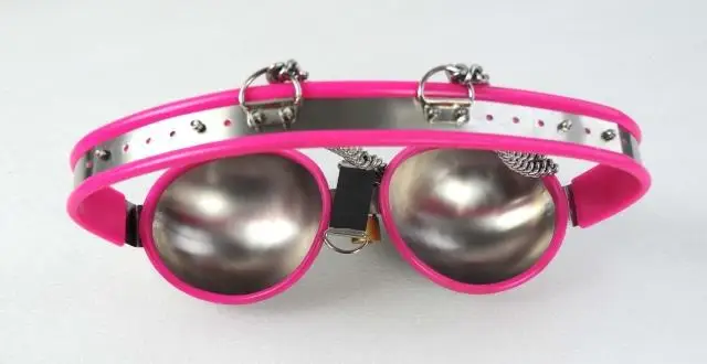 Женский сексуальный бюстгальтер из нержавеющей стали Пояс верности Устройство