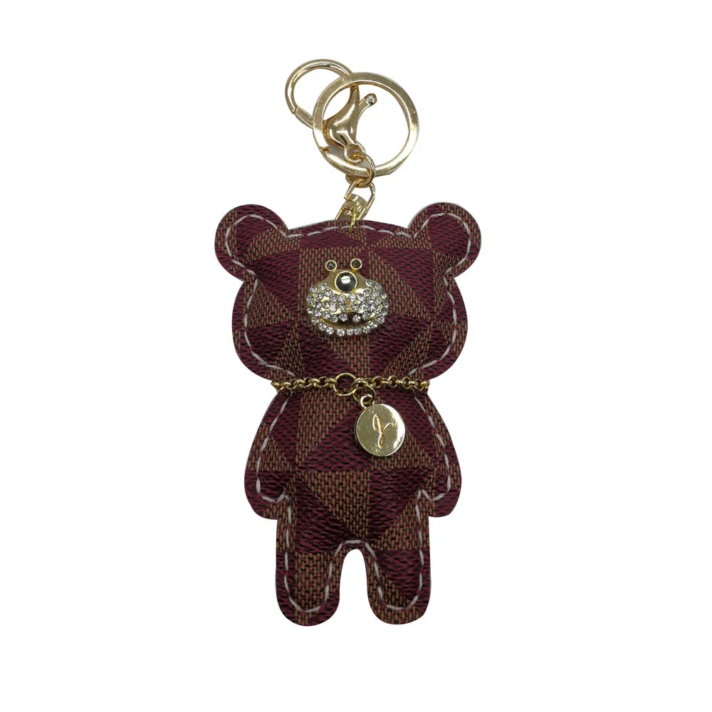 2018 Новый Мишка со стразами брелок аксессуары Кисточки Брелок для ключей из