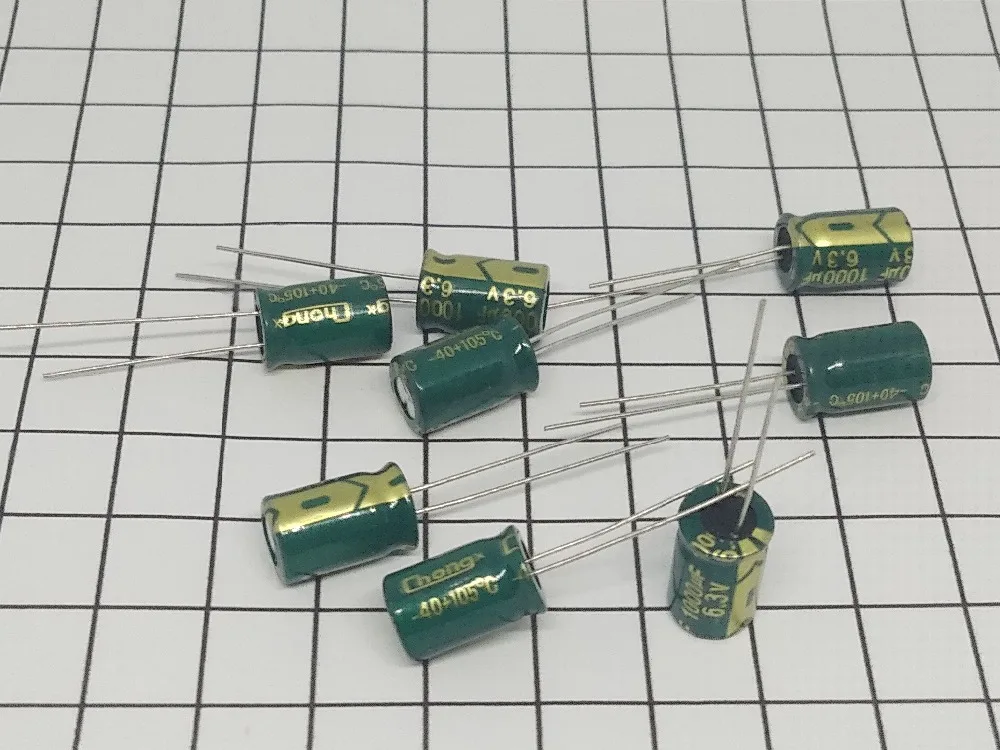Высокое качество 500 шт./лот 1000 мкФ 6,3 V Объем 8*12 почта Dip электролитические конденсаторы 1000 мкФ 6,3 V IC
